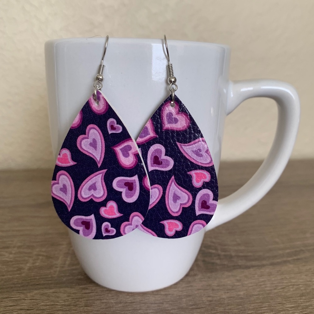 4 for $20 | Heart Valentine’s Day Earrings - Picture 1 of 4
